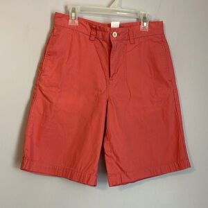 Vineyard Vines Coral/Salmon Color Cotton Flat Front Shorts size 12